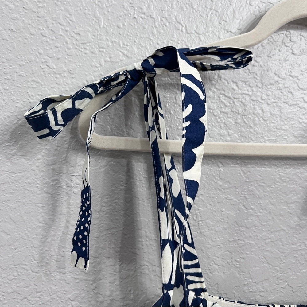 Anthropologie Forever that girl blue white floral dress in size medium - Picture 10 of 15